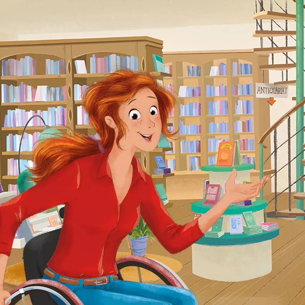 Elea Eluanda in Bibliothek Altenberg